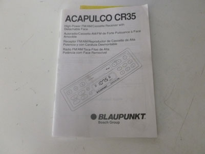 1995 Chevy Camaro - Blaupunkt Acupulco CR35 Stereo Radio Head Unit Tape Deck10